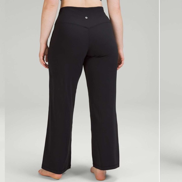 EUC Lululemon Align Wide Leg High-Rise Pant 31" -  Size 6 Black - Picture 7 of 7